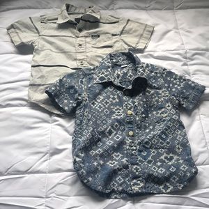 Button up toddler boy shirts